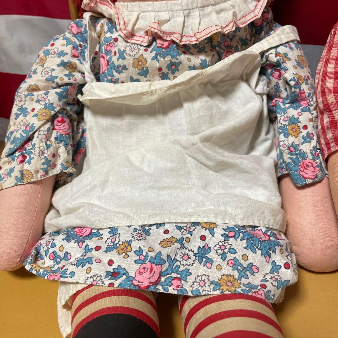 301♡ラガディ・アン＆アンディ　ニッカーボッカー　アンティークドール　ペア