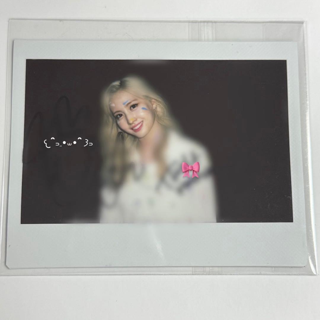 TWICE モモ 直筆サイン チェキ Fanfare