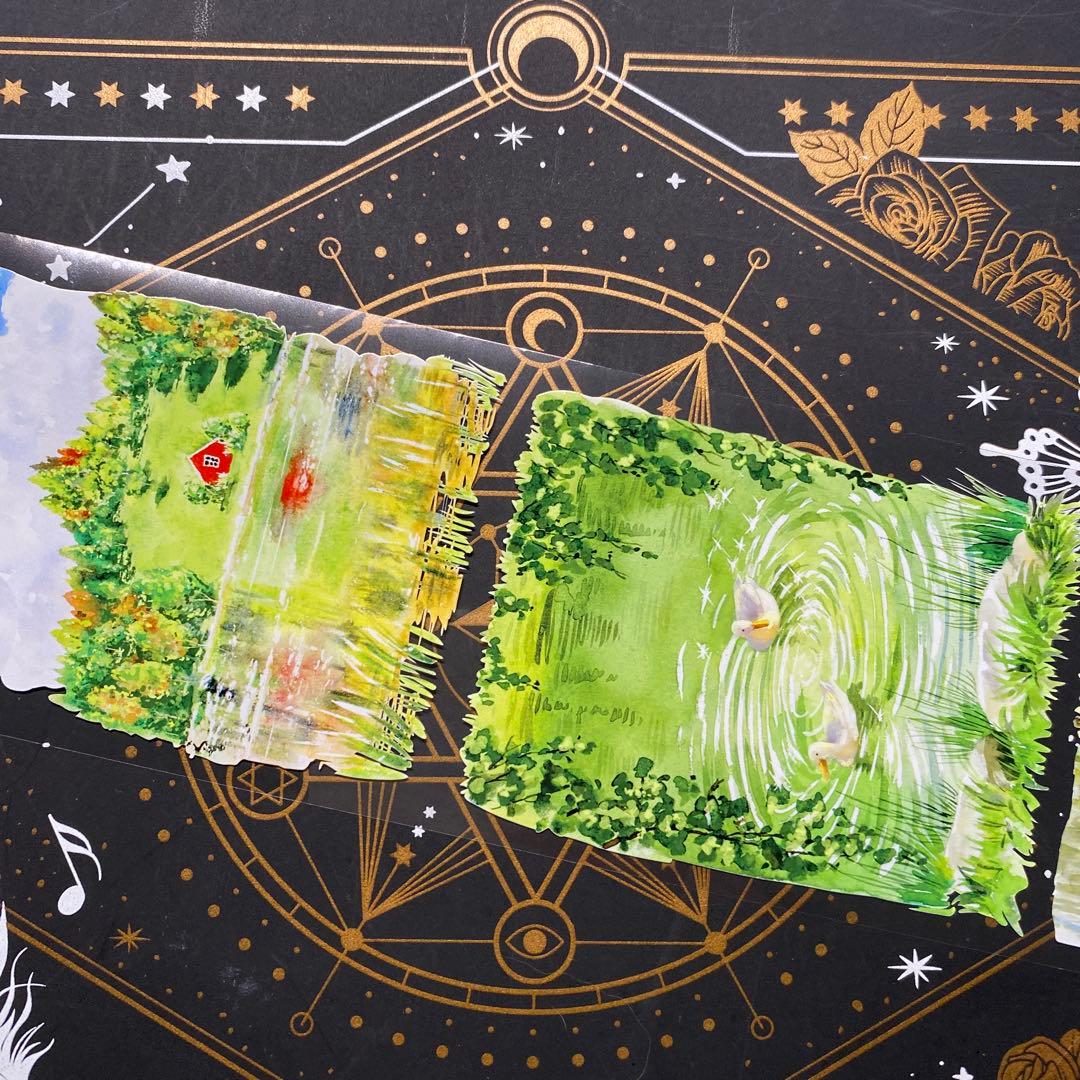 【9309】海外　マステ　中古巻　PETマスキングテープ　自然　背景系