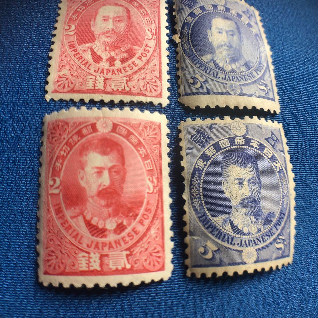 明治29年 日清戦争戦勝記念切手4種全て！カタログ価7万円！二番目に古い記念切手