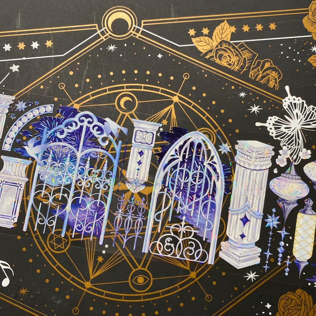 【9310】海外　マステ　中古巻　貝殻光マスキングテープ　装飾背景系