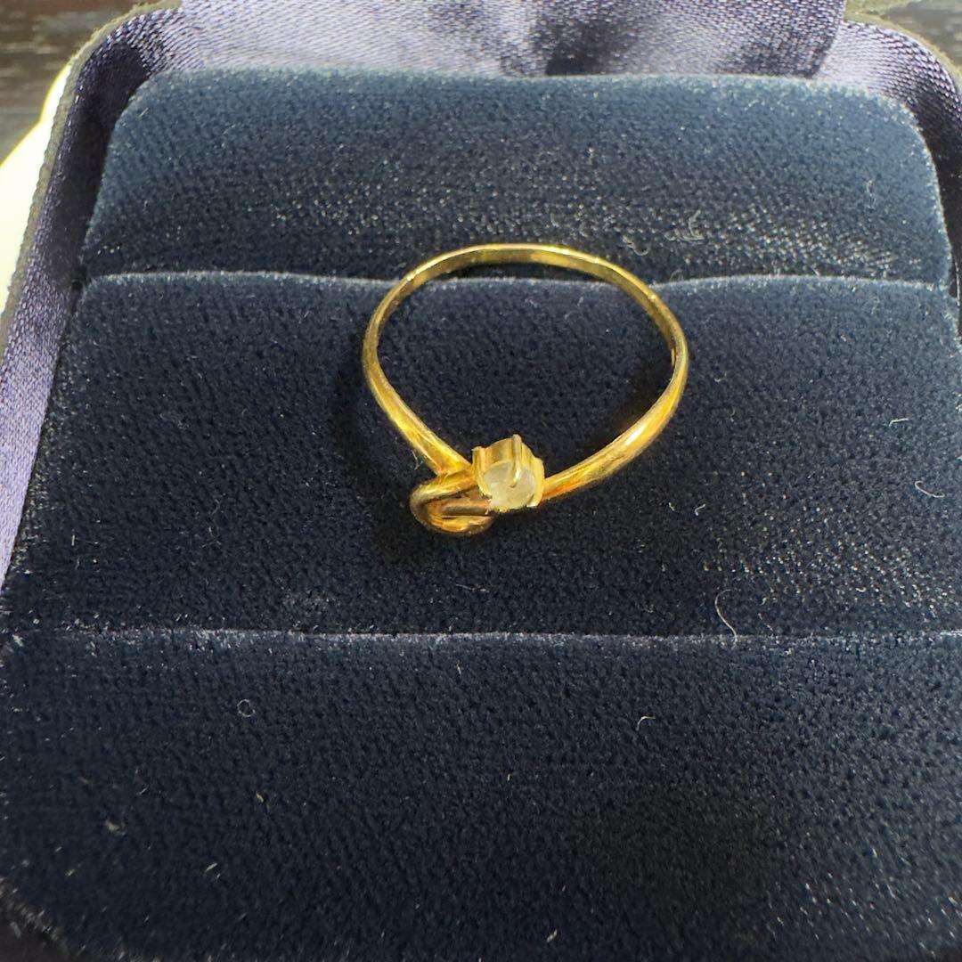 18金リング(k18) 約1.9g リングサイズ22号