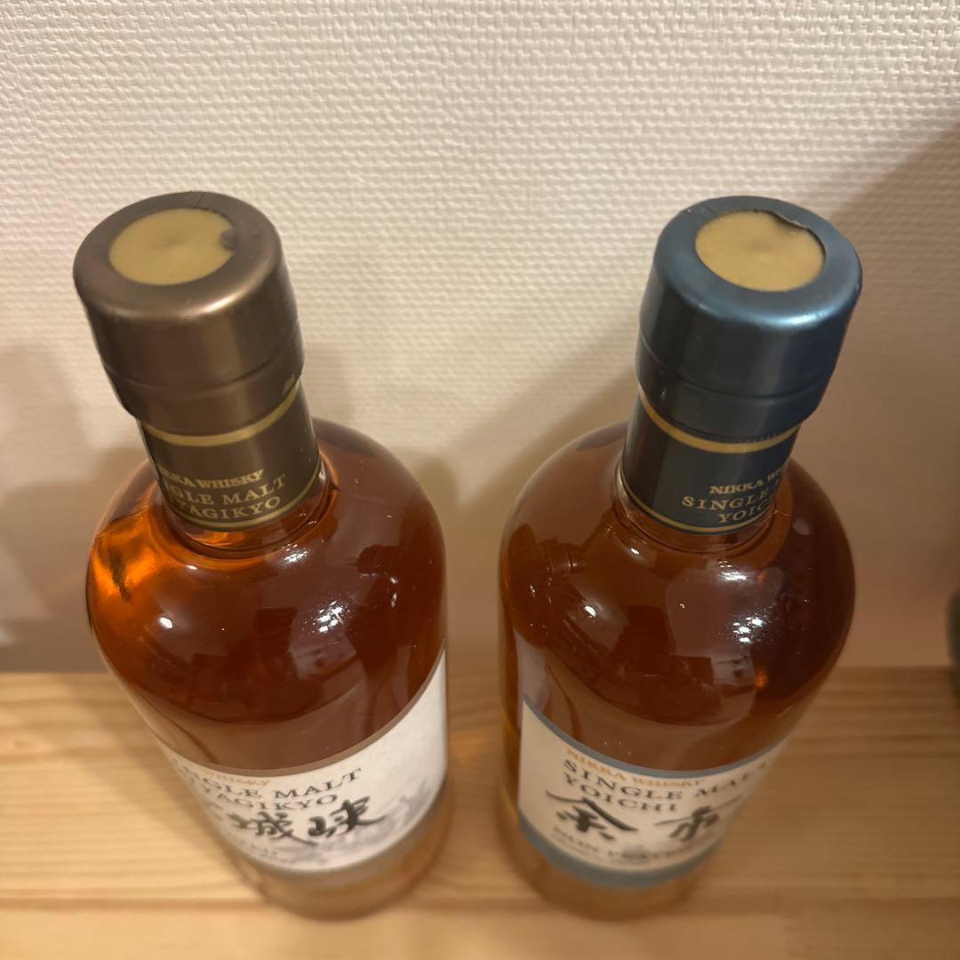 宮城峡ピーテッドと余市ノンピーテッド Nikka Whisky 2本セット