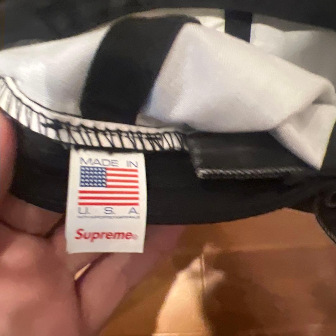 Supreme 黒 キャップ Sロゴ