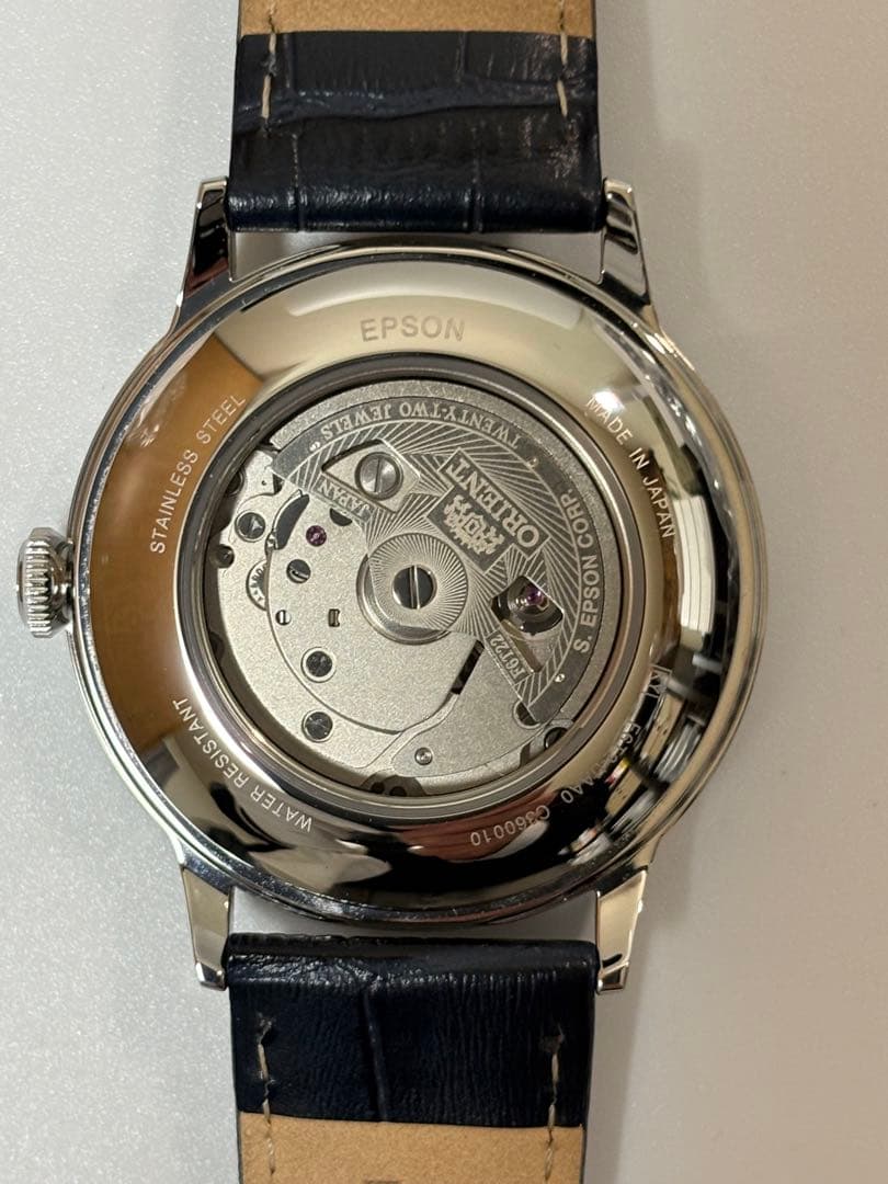 【未使用品】オリエント バンビーノ 自動巻 オープンハート RN-AG0008L