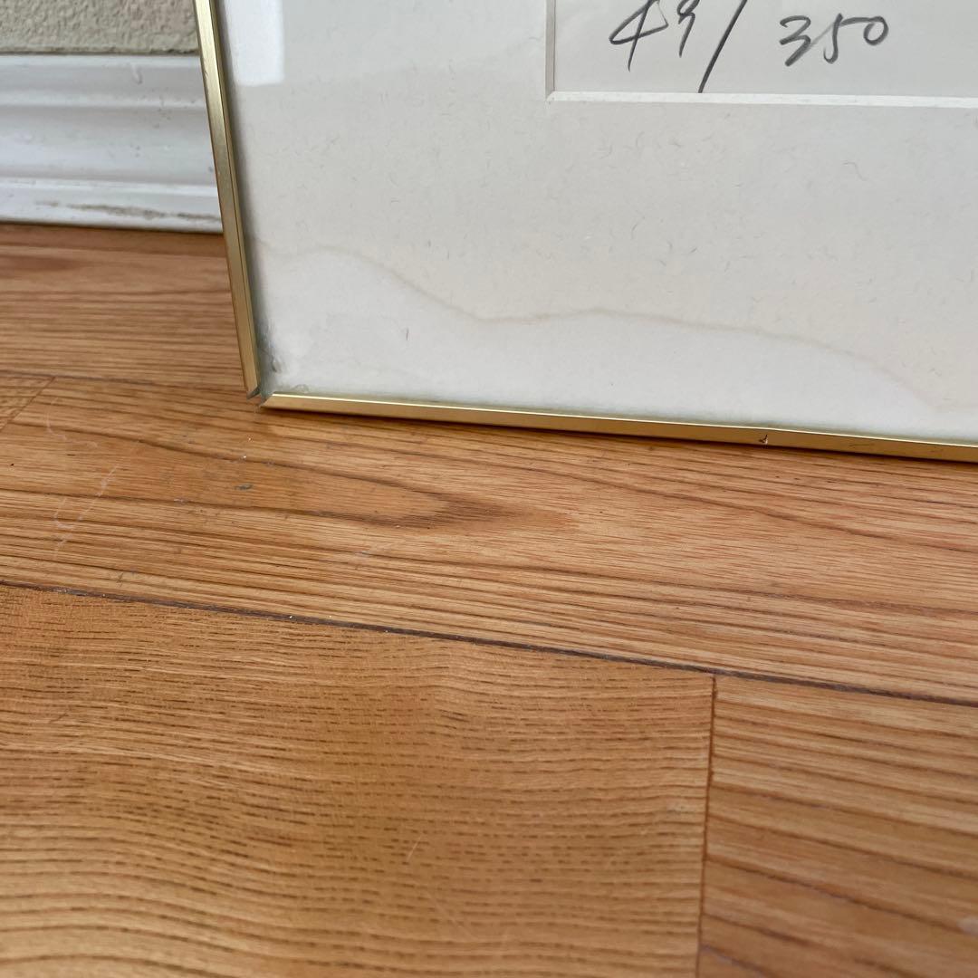 本間武男　版画[原生花園　Ⅲ] 350/49 サイン入り