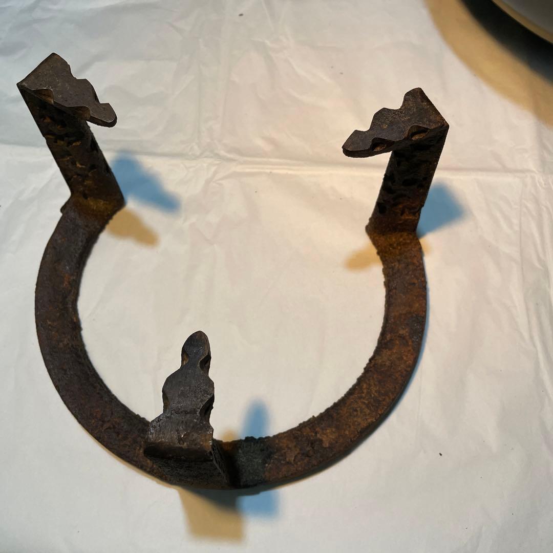 黒面取風炉　桂窯　崇白造