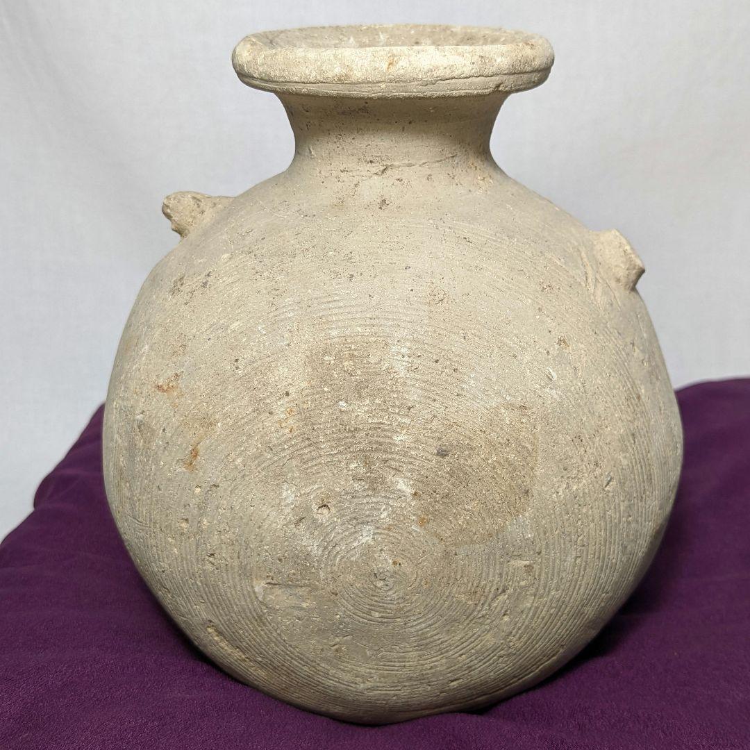 須恵器の写し 提瓶 倣古 古陶写し 模倣品 置物 インテリア コピー 飾り物