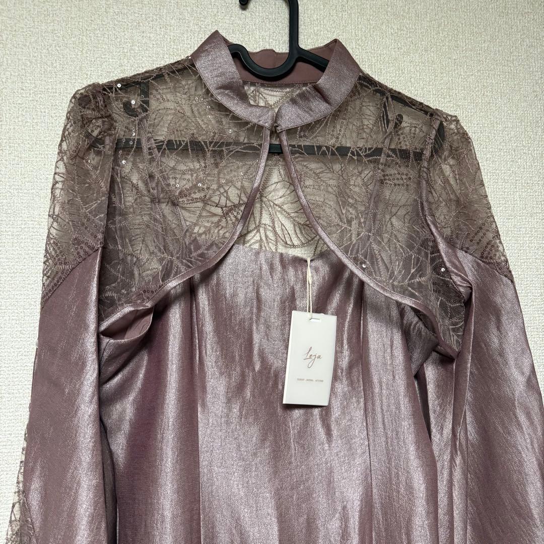 新品タグ付き Leja ボレロ付きパーティードレス ピンク M
