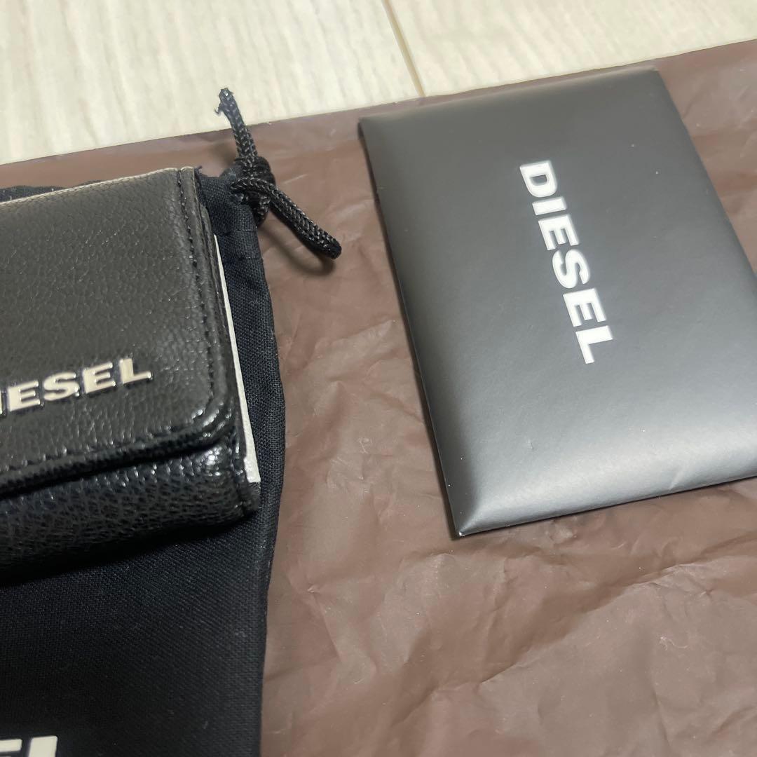 新品⭐︎DIESEL ブラックキーケース ポーチ付き