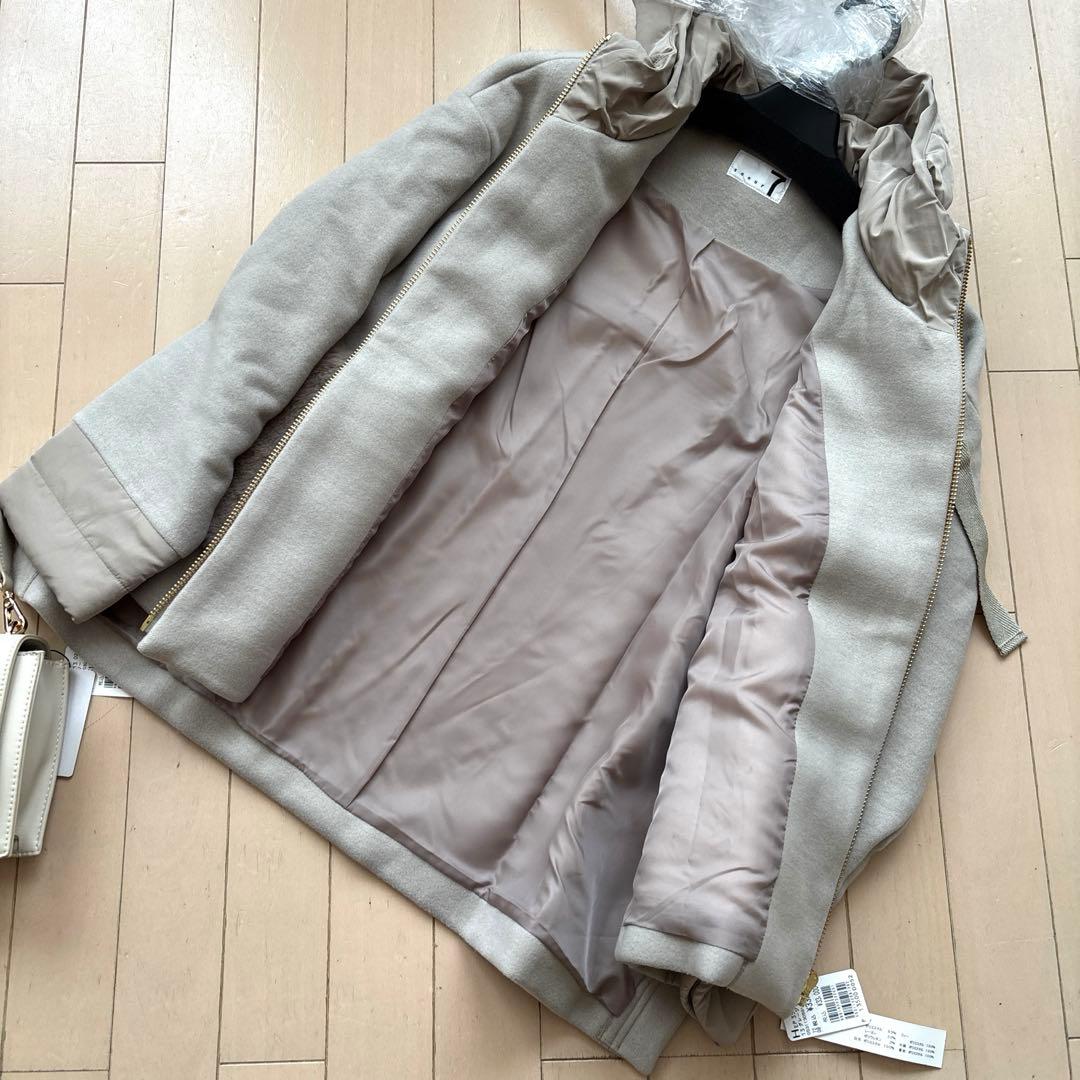ページ限定sale♡ 新品☆ｓｏｕｅｒ７異素材ドッキングコート☆定価３３０００円