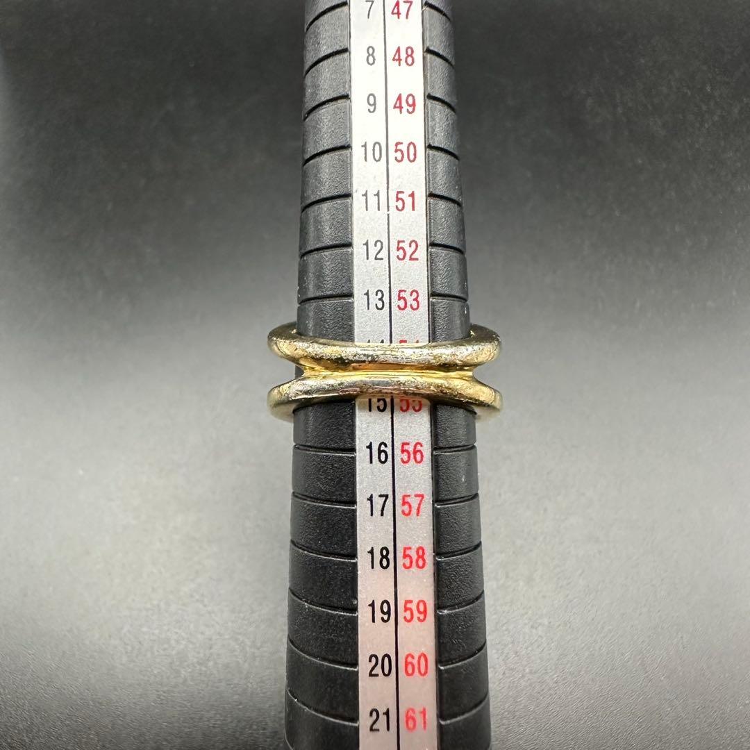 美品✨　エルメス　リング　指輪　コロゾ　ゴールド　セリエ　シェル　1336