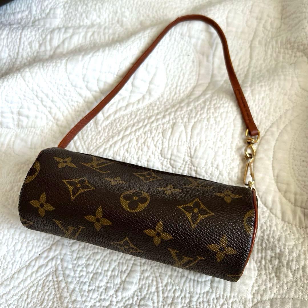 ルイヴィトン モノグラム 旧型 パピヨン30 ハンドバッグ ミニポーチ付き