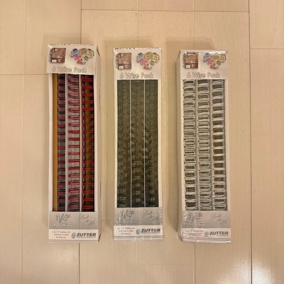 美品ZUTTER Bind-it-All バインディングワイヤーBook セット