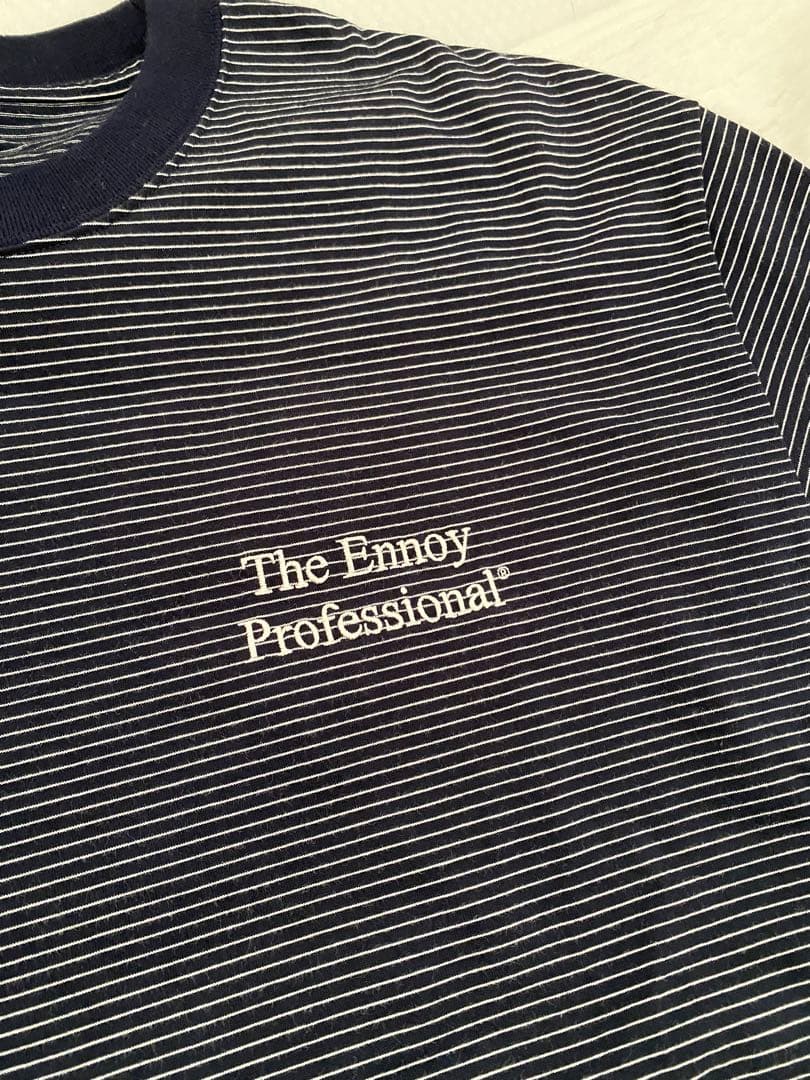 【値下・美品】Ennoy BORDER S/S TEE NAVY size:M