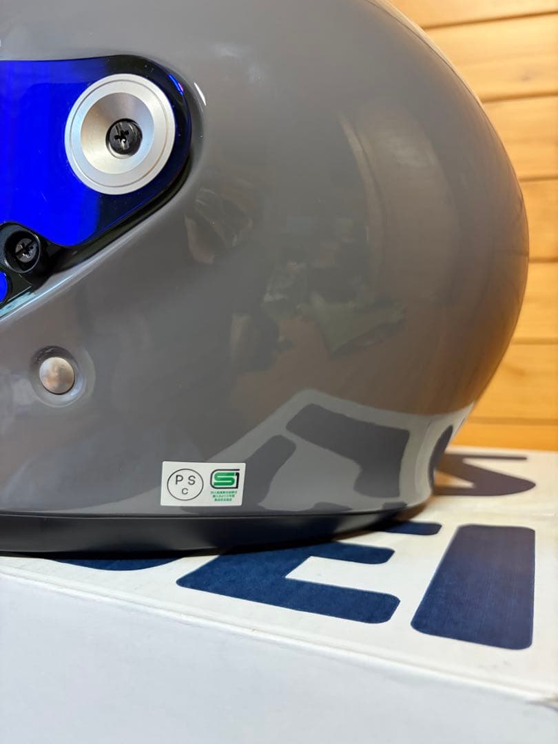 グラムスター　SHOEI フルフェイスヘルメット グレー ブルーミラーシールド