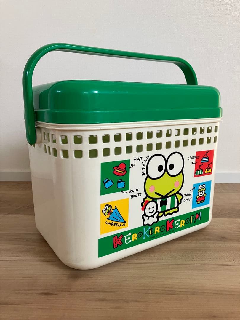 s*h様 けろけろけろっぴ サンリオキャラクター プラスチック バスケット カゴ