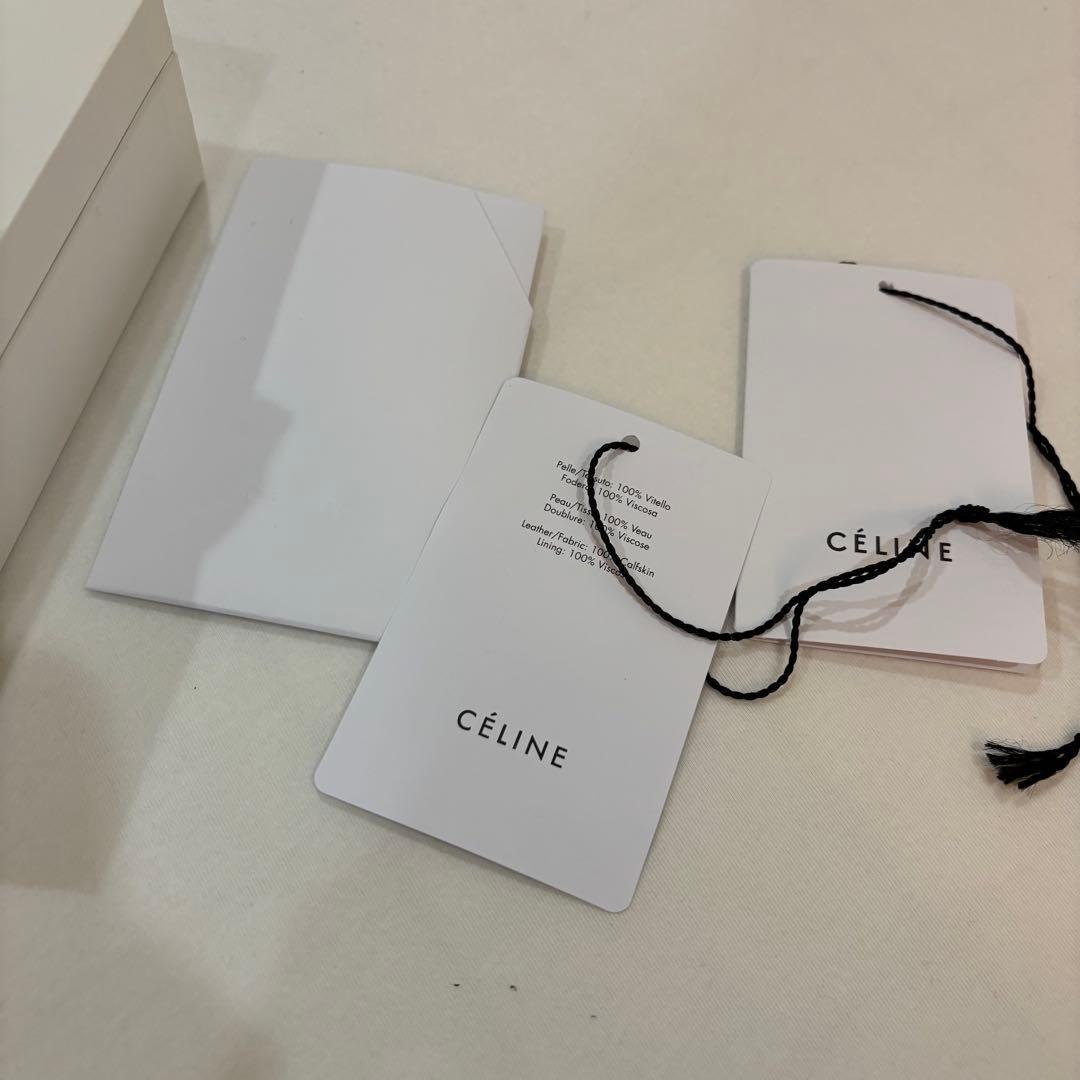 小物 CELINE Zipped Compact Card Holder Black