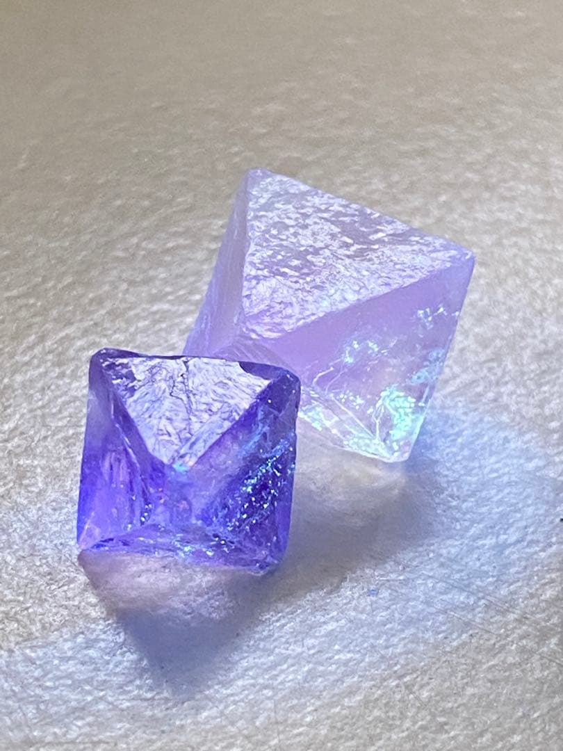 八面体 フローライト　ビンガム産　イリノイ産　12個セット　蛍石　鉱物標本