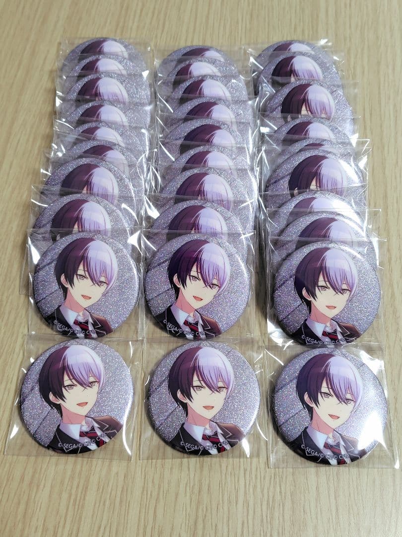 青柳冬弥 プロセカ グリッター缶バッジ 33B 30点