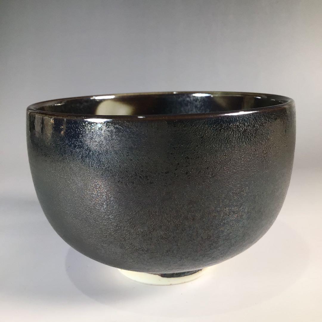 Ｎ８６４　茶碗　『前田泰昭造』『燿変』『天目釉茶碗』　抹茶碗　共箱　茶道具