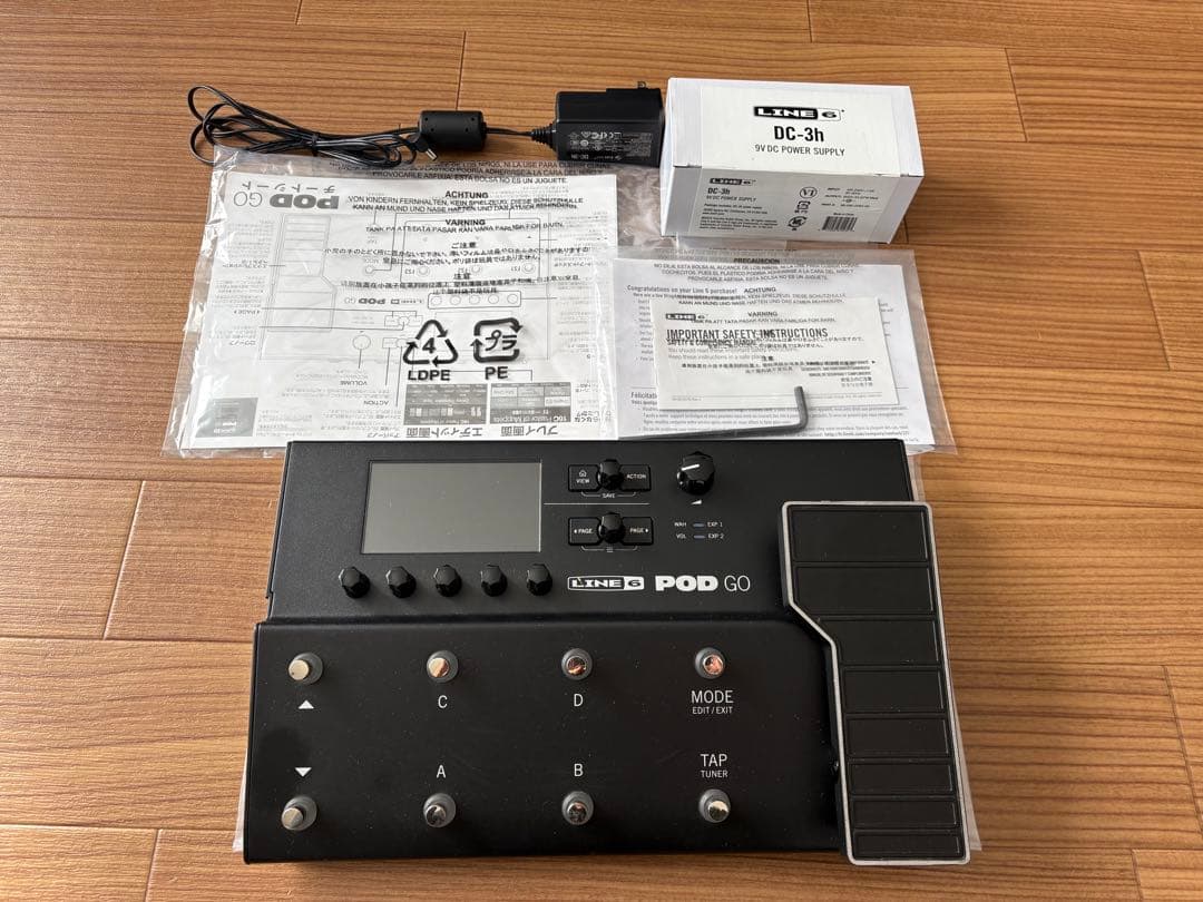 LINE 6 POD GO ギターエフェクター【箱/付属品付】