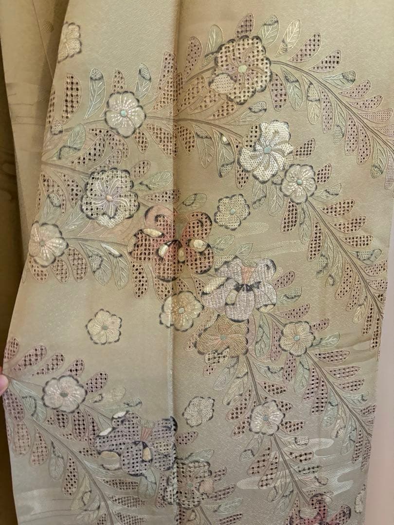 高級着物④訪問着 スワトウ刺繍