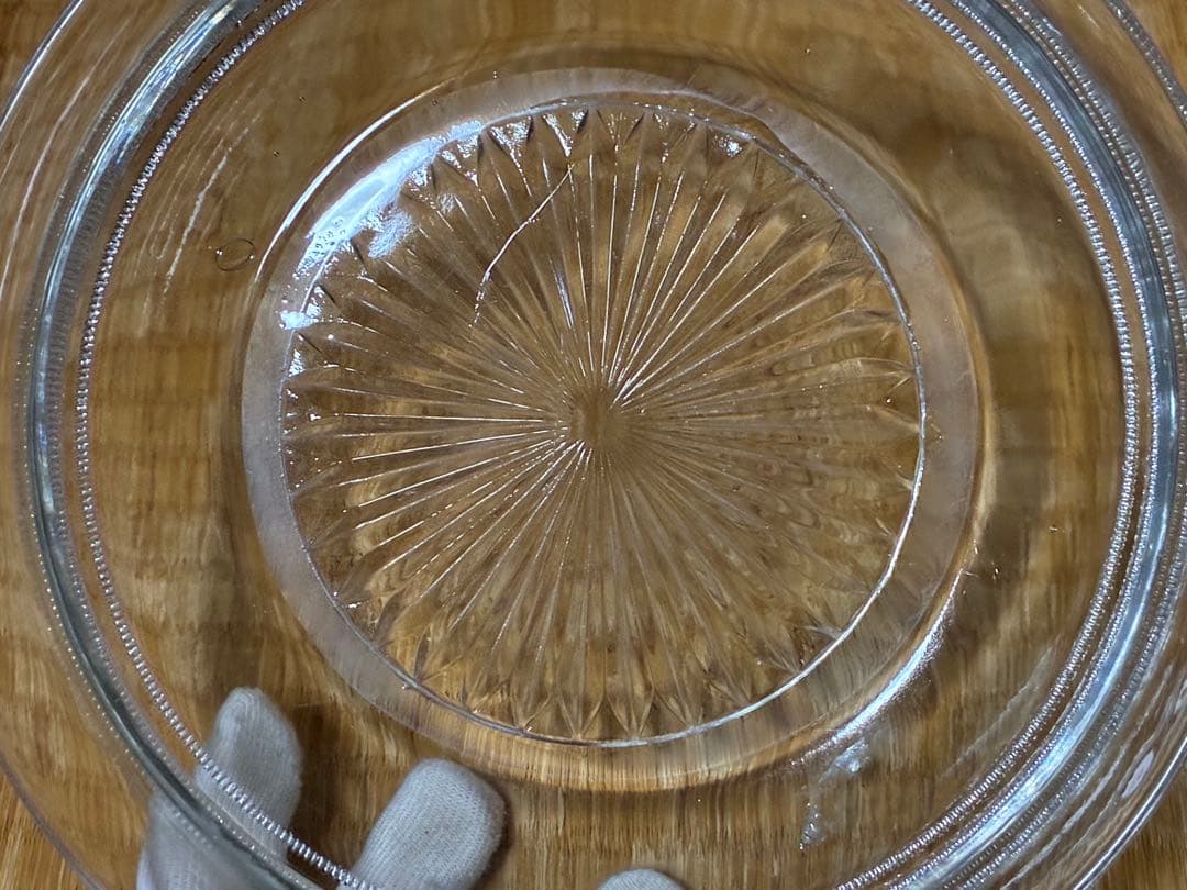 切子 気泡 ギヤマン カットガラス皿 ガラス蓋物 ボンボニエール 時代物