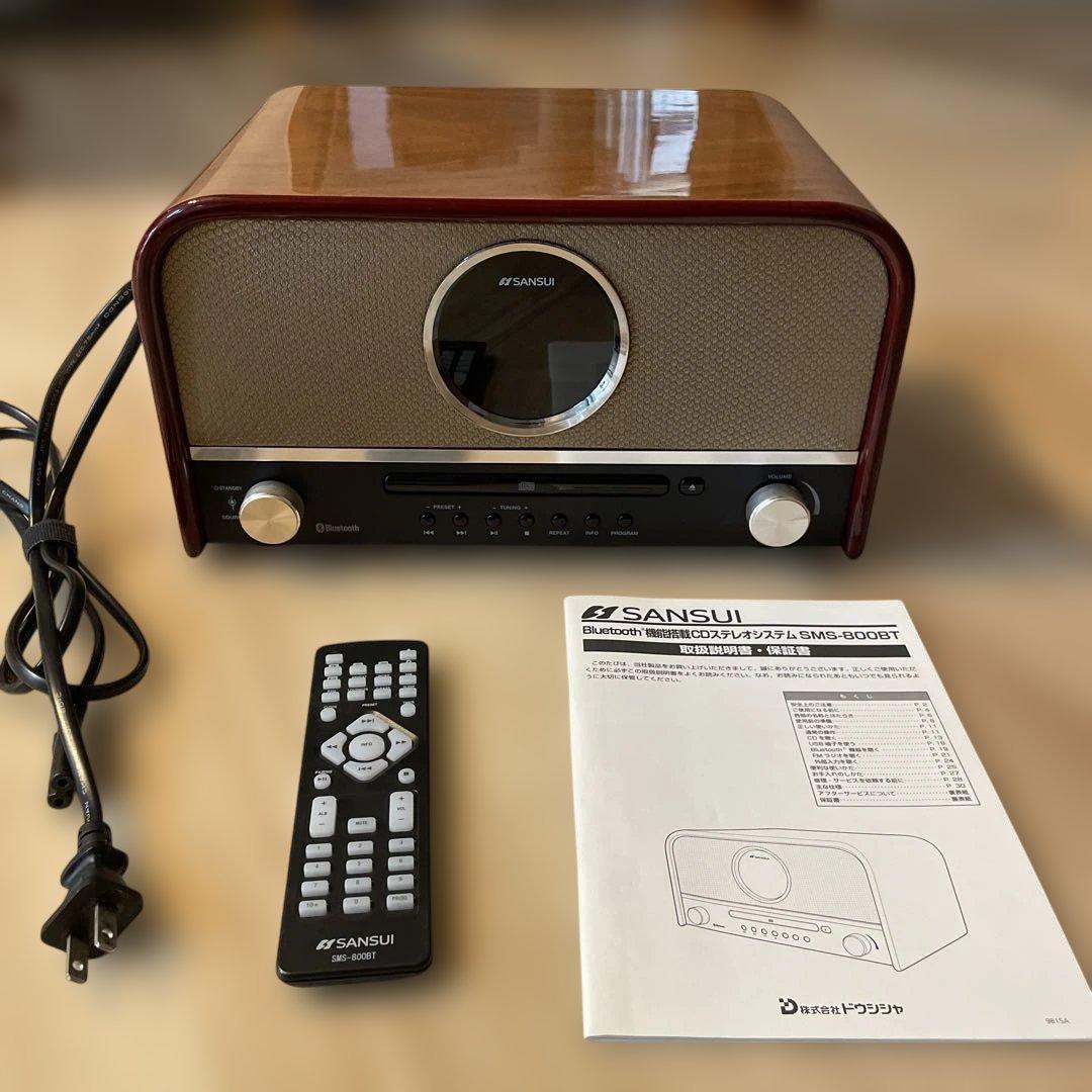 SANSUI SMS-800BT CDステレオシステム