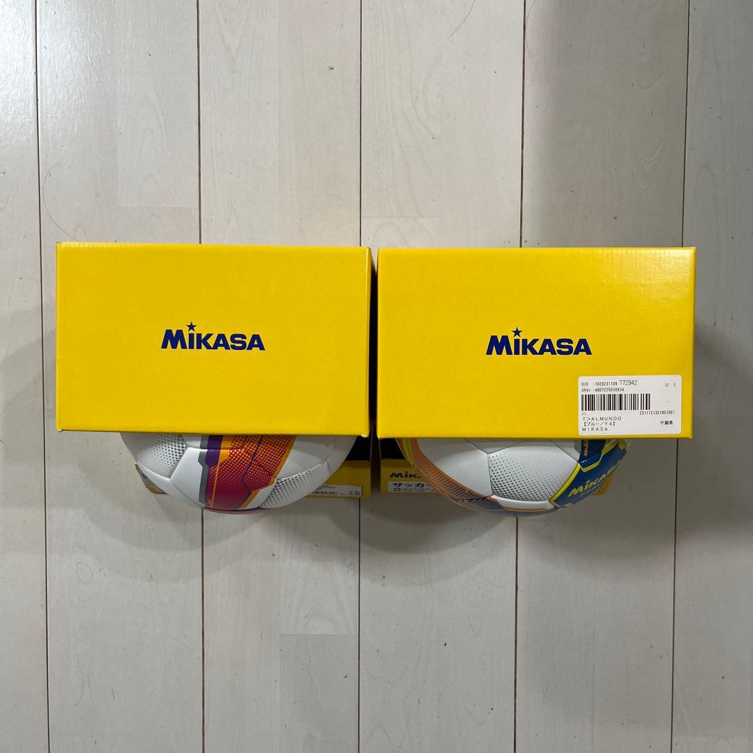 2個 ミカサ Mikasa サッカーボール 4号 FT450B