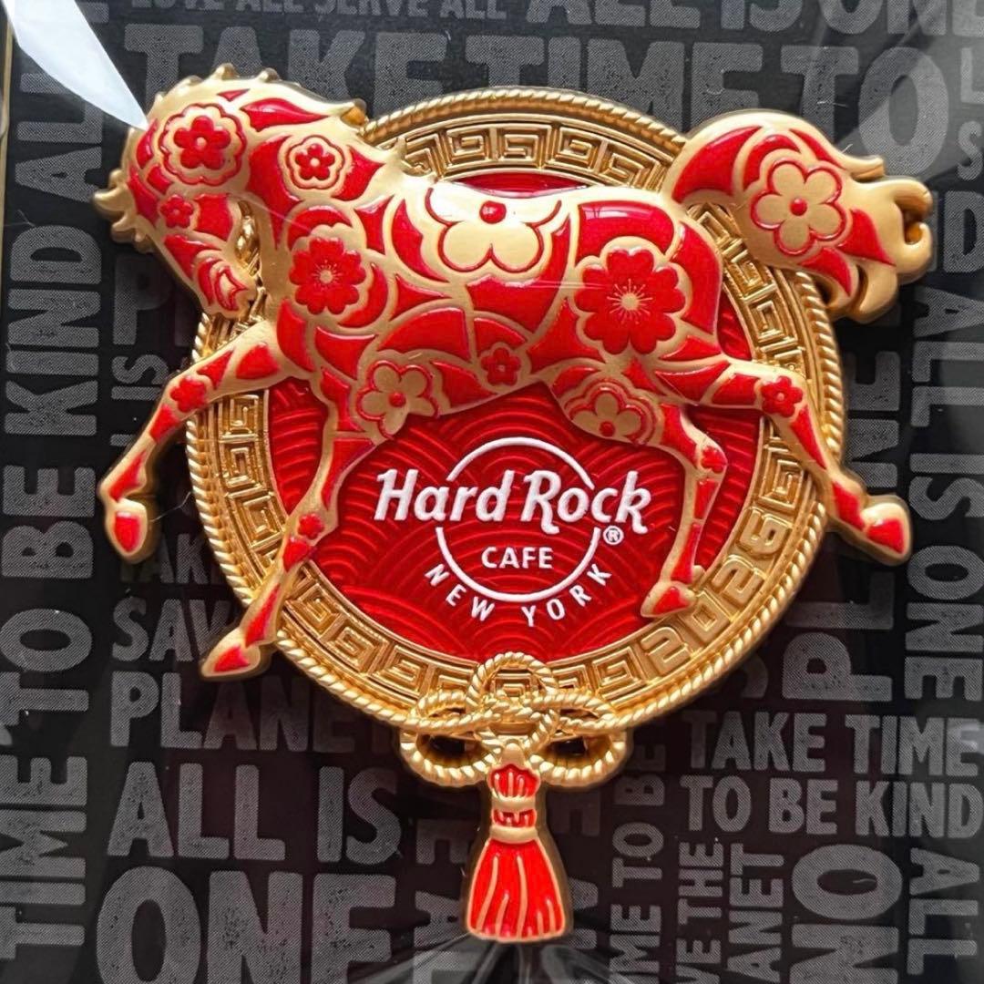 【海外店舗限定 】 HardRockCafe2026馬horse午NYピンバッジ