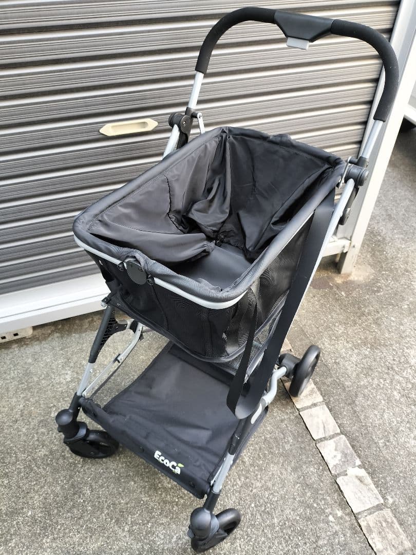 ECOCA 折りたたみショッピングカート ブラック