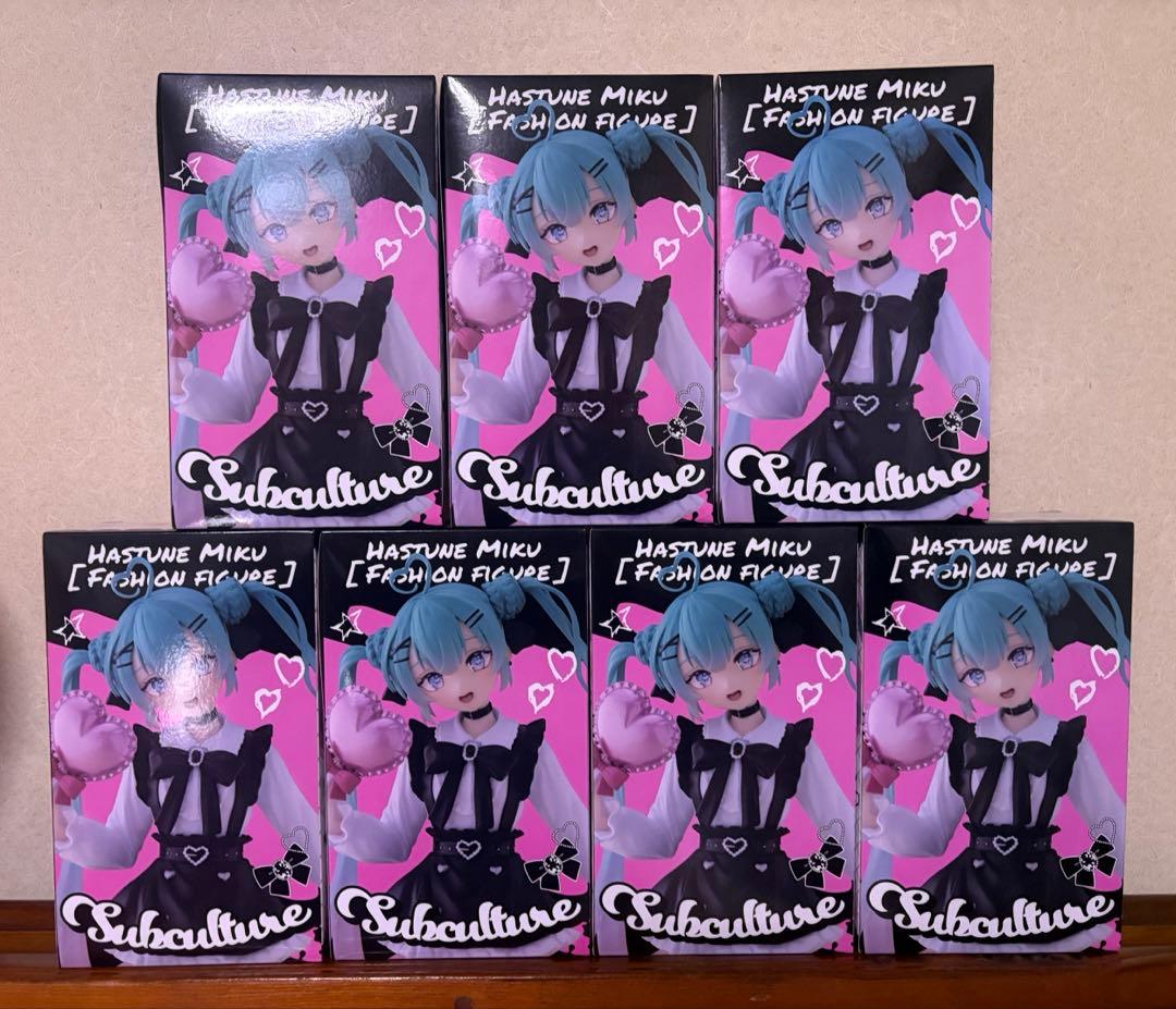 初音ミク　fashion figure サブカルチャーフィギュア 7点セット