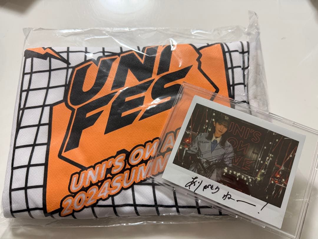 ユニエア　村山美羽　サイン入りチェキ　サイン入りTシャツ