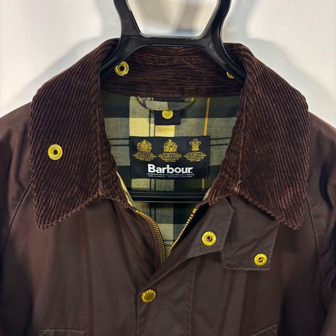 barbour 英国製 3ワラント ブラウン バブアー ビデイル 40 イギリス