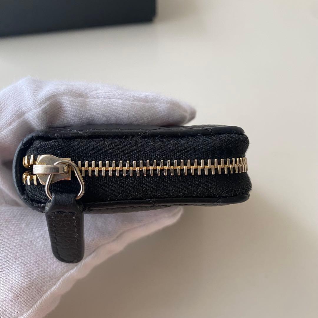【美品】CHANEL クラシック ジップ パース ブラック