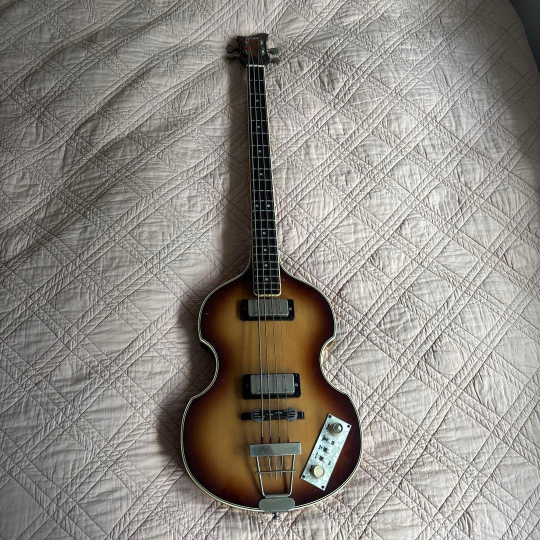 Greco エレキベース バイオリンベース サンバースト 4弦