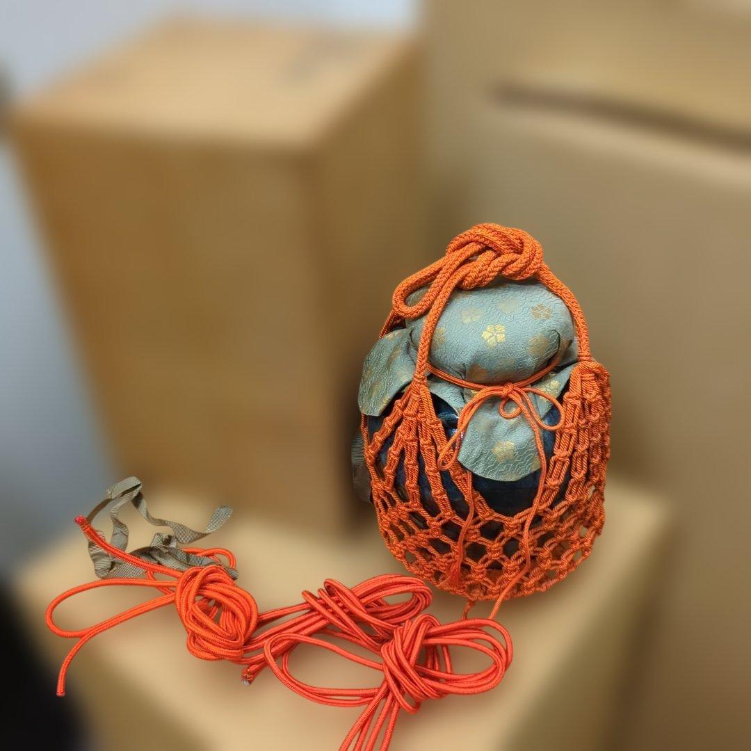 ざくろ　骨董　飾り壺　壺　茶道具　茶道　木箱　飾壺　お点前