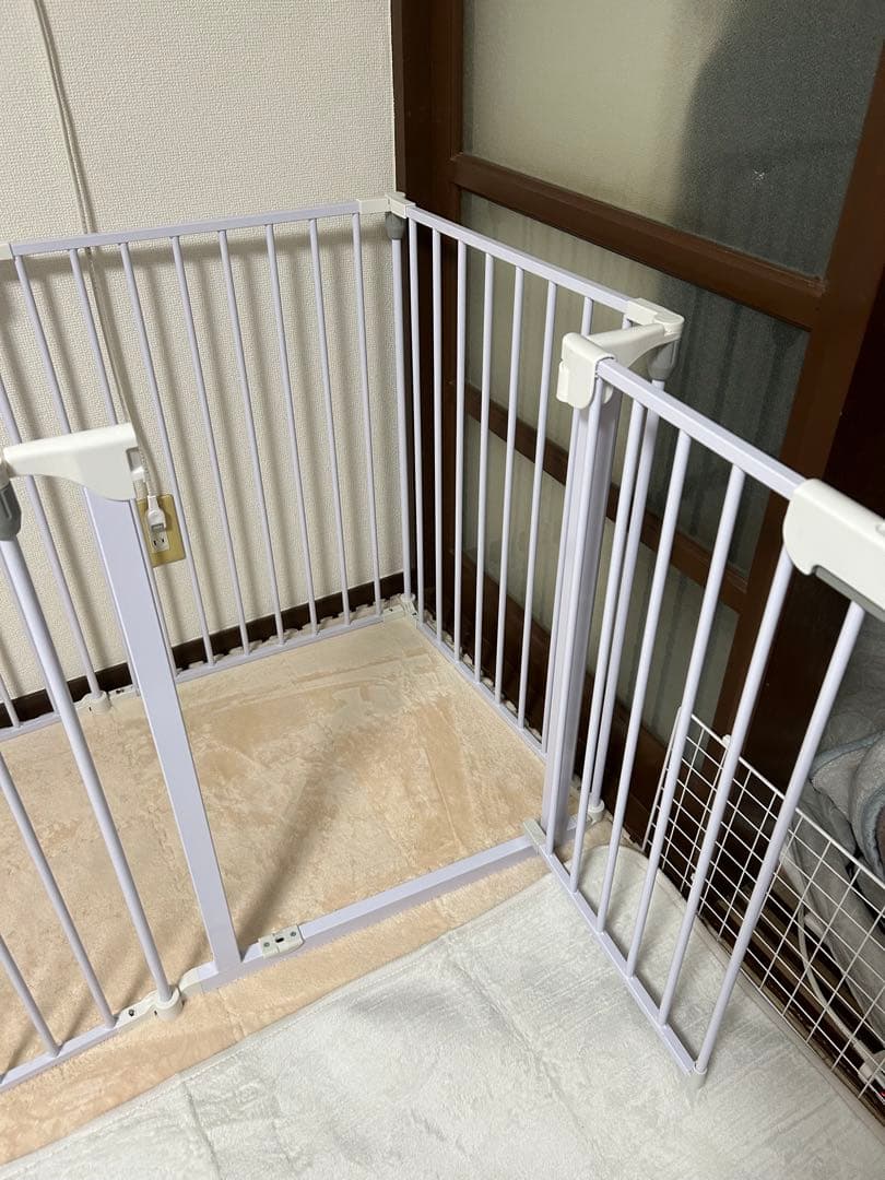 Petrasia ペットサークル ドア付き 折り畳み 6枚