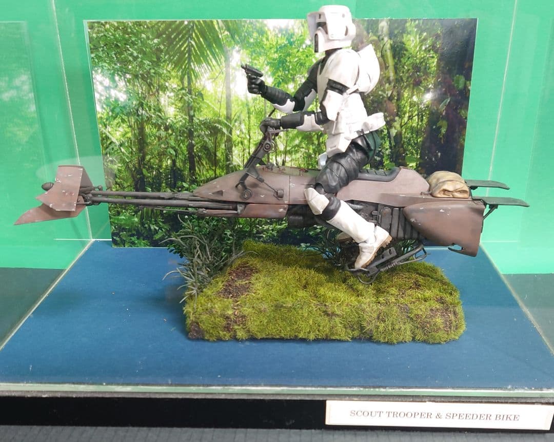 スターウォーズ　スカウト・トルーパー&スピーダーバイク　完成品