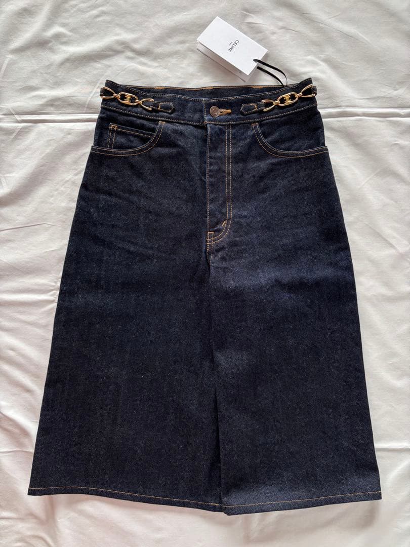CELINE セリーヌ　エディ期　デニムキュロット