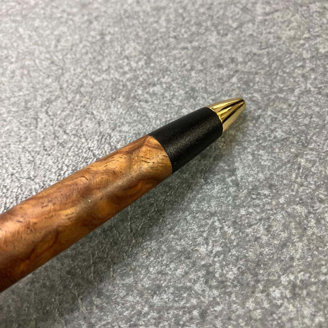 ボナンペン　本花梨瘤源平(アフゼリア) 真鍮金具　シャーペン　検索用　野原工芸