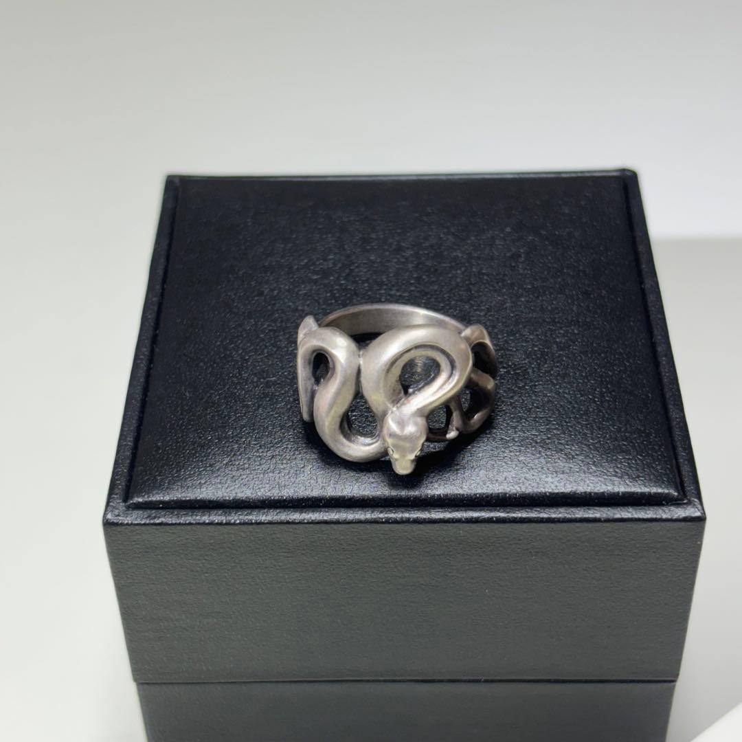 【DUDAL】シルバー 蛇デザイン リング　18号