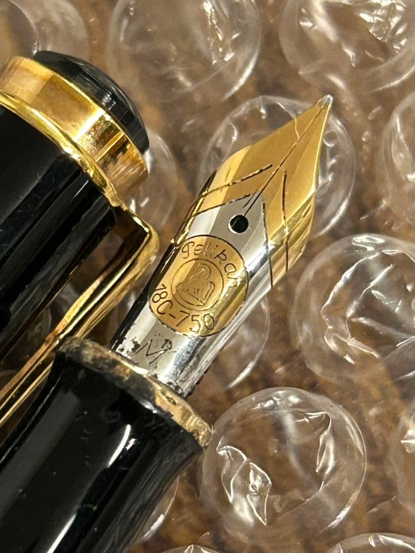 M 750 C 万年筆 PELIKAN ペリカン ペン先 GOLD 金　黒