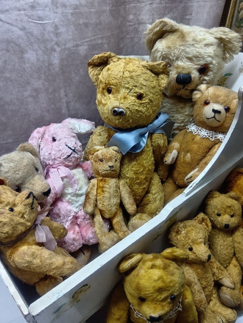 ♥フランスからやって来た優しいお顔のアンティーク　テディベア♥