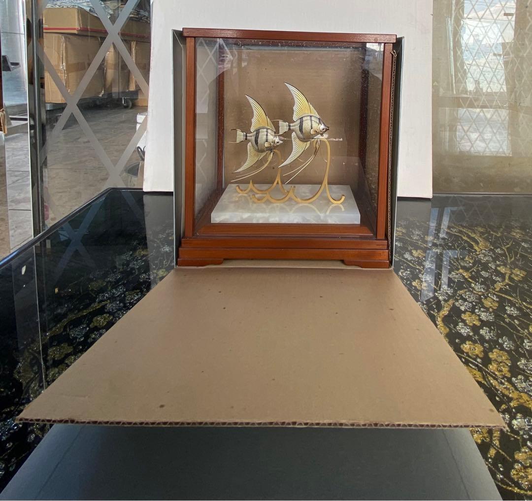 TAKEHIKO武比古　日本伝統工芸銀製エンゼルフィッシュ2号2匹44万の品