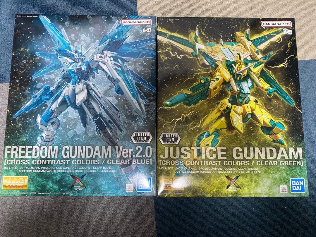 MG 2.0フリーダムガンダム ジャスティスガンダム クロスコントラストカラー