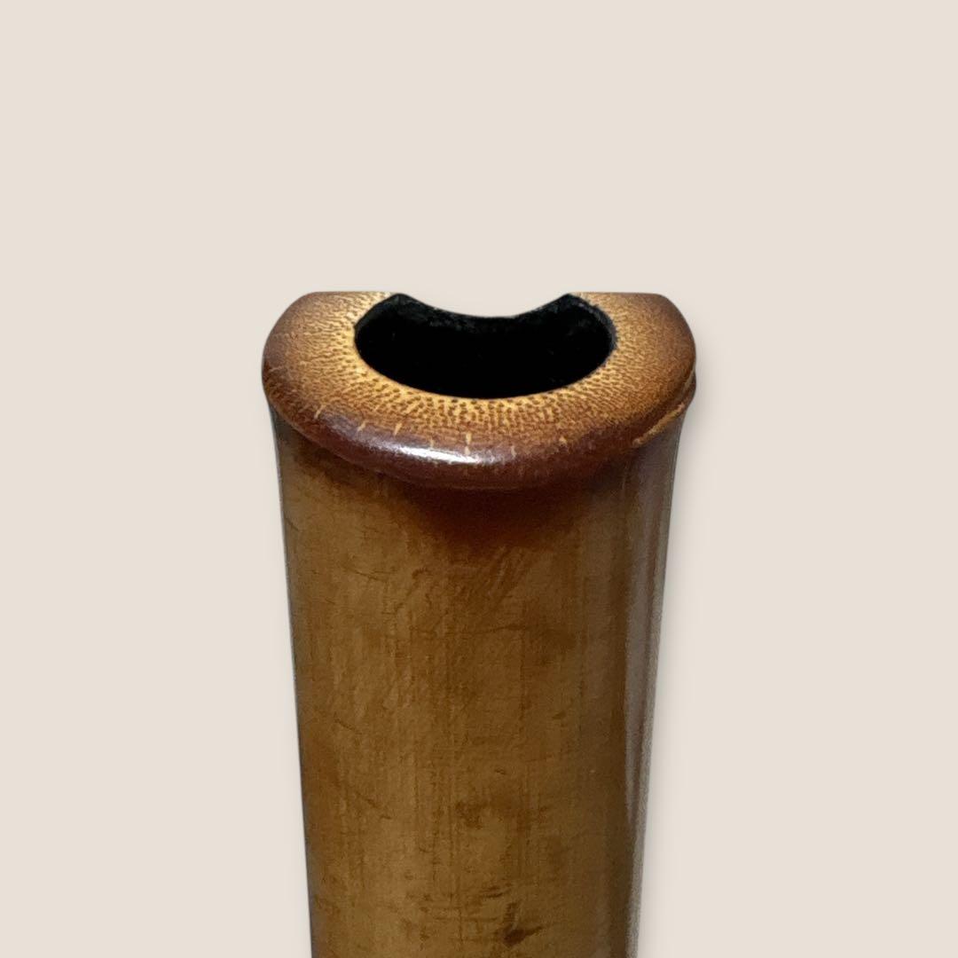 人気　尺八　琴古流　バチ型　銘あり　竹治　1印　2尺　7孔　和楽器　真竹　漆