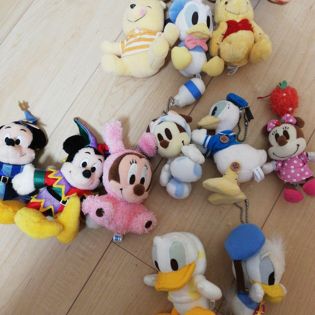 ディズニー　プーさん　ミッキー　 ぬいぐるみセット　キーホルダー　レトロ　レア