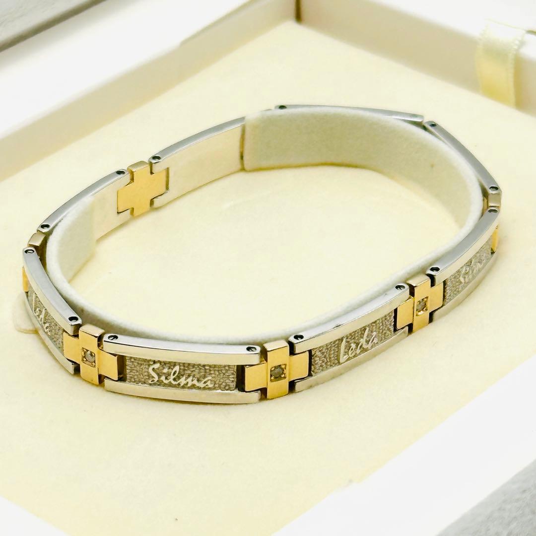 レダシルマ　Tennis combi ブレスレット　k10 シルバー ダイヤ